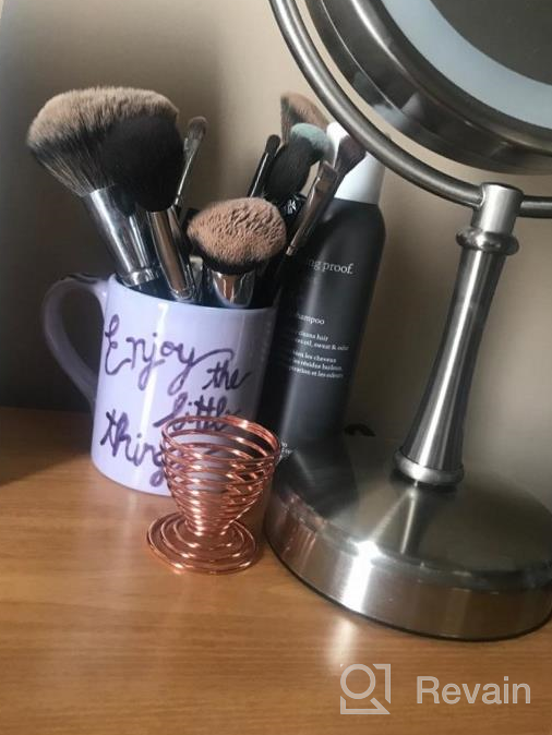 img 1 attached to 💄 LanMa Beauty Sponge Blender Holder (2 Pack Silver) – Ideal Makeup Sponge Drying Stand, Storage & Display Egg Powder Puff Stand review by Jon Higdem