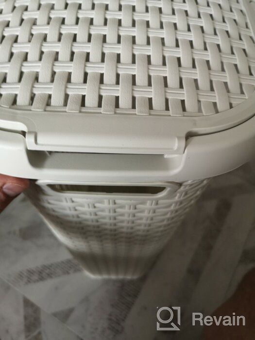 img 1 attached to Laundry basket CURVER Style, 26.5x44.8x61.5cm, cream review by Wiktor Kosiorek ᠌