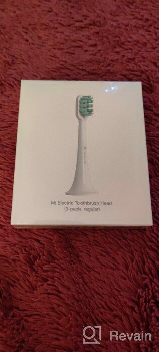 img 1 attached to 🪥 Xiaomi Mi Electric Toothbrush Head Regular NUN4010GL - Sound Brush, Light Grey, 3 Pcs: A Complete Dental Care Solution review by Bali ᠌
