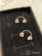 картинка 1 прикреплена к отзыву 💫 Маленькие серьги из серебра с открытым кольцом: идеально подходят для прокола хряща, женщин и девочек. от Cindy Carlin