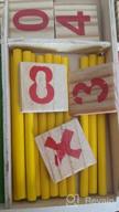 img 1 attached to Wooden Counting Stick Set: Educational Math Toy With Number Cards And Rods Box By Alytimes review by Jesse Nell
