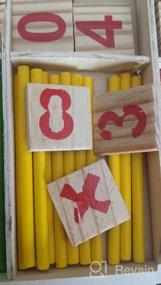 img 5 attached to Wooden Counting Stick Set: Educational Math Toy With Number Cards And Rods Box By Alytimes