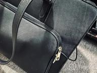 img 1 attached to Waterproof Laptop Tote Bag For Women 15.6 Inch With USB Charging Port, PU Leather Work Briefcase, Large Professional Handbag For Travel, Business, And School - LOVEVOOK Teacher Bag review by Zachary Cha