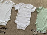 img 1 attached to Soft And Breathable Baby Bodysuits - 3 Pack Short Sleeve 100% Cotton Solid Colors For Boys And Girls (0-24M) review by Marcus Dorgham