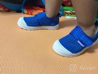 картинка 1 прикреплена к отзыву EQUICK Toddler Blue Sneakers U220SCKTWX - Дышащие мальчики кроссовки, размер 29. от Chad Sorensen