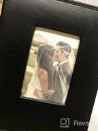 img 1 attached to Preserve Your Precious Memories With RECUTMS Premium Leather Photo Album - Holds 200 Pockets Of Family, Wedding, And Travel Adventures (Blue, 4X6 Size) review by Kristen Moore