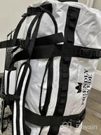 img 1 attached to The Sandhamn Waterproof Duffle Bag - Versatile Men And Women'S Travel Companion With Backpack Straps - 60L Capacity review by Eric Schwalbe