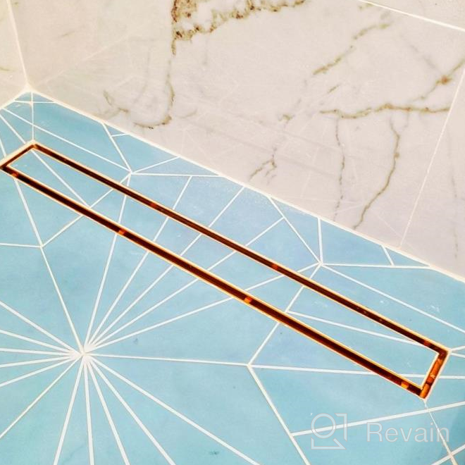 img 1 attached to Upgrade Your Shower With Neodrain'S 72-Inch Linear Shower Drain - Brushed Stainless Steel With Flat & Tile Insert Cover And Hair Strainer review by Daniel Drury