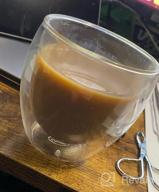 img 1 attached to Enjoy Your Espresso In Style With CNGLASS Double Wall Glass Cups - Set Of 2 review by Joshua Wheeler