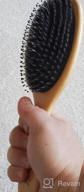 img 1 attached to Boar Bristle Hair Brush For All Hair Types With Wooden Comb & Travel Bag - Perfect Gift For Women, Men, And Kids review by Alan Sitton