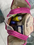 img 1 attached to Extra Large Hanging Toiletry Bag: Perfect For Travel, Makeup & Bathroom Organization! review by Deborah Velarde