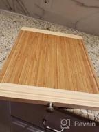 img 1 attached to 20" X 16" Heavy Duty BambooMN Universal Premium Pull Out Cutting Board W/ Juice Groove - Under Counter Replacement review by Joan Hurley