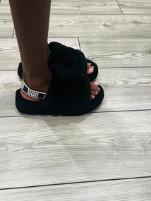 img 5 attached to UGG Girls Fluff Slide Sandal