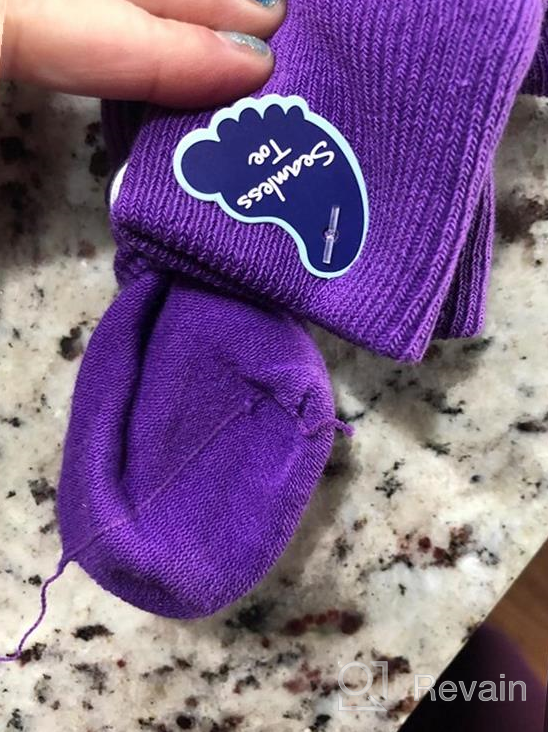 img 1 attached to Jefferies Socks Little Girls' Seamless Apparel review by Shonda Bailey