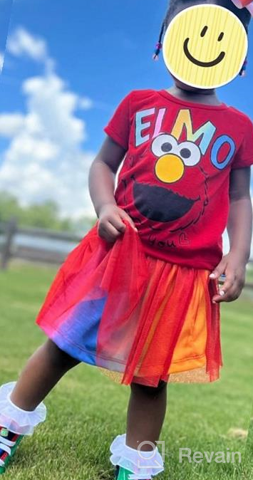 img 1 attached to 👟 Sesame Street Elmo Shoes: Hi Top Sneakers with Laces for Toddlers and Kids (Sizes 6-12) review by Jaleel Akuffo