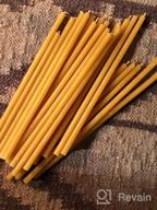 img 1 attached to 6 Inch Unscented Beeswax Taper Candles - All Natural, 100% Pure, Dripless, Smokeless, Slow Burning, Non Toxic Honey Scent - Home Decor Dinner Cake Prayer Church Hanukkah Christmas review by Don Leblanc