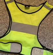 img 1 attached to Stay Safe With HiVisible Reflective Vest - Perfect Night Running Gear For Men And Women review by Seth Bushey