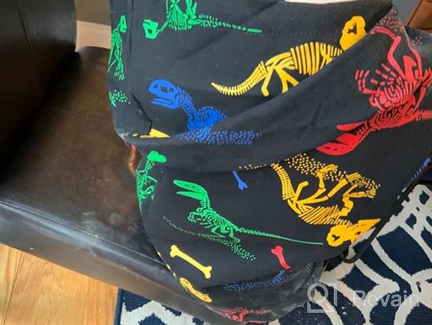 img 1 attached to Parent's Pick: HZXVic Dinosaur Sweatshirt Pullover 🦖 Black 6T - Trendy Boys' Fashion Hoodie & Sweatshirt review by Gus Pierson