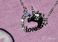 img 1 attached to Sterling Silver Unicorn Pendant Necklaces for Teen Girls - Gift Ideas for Kids & Teenage Girls review by Jessica Brown