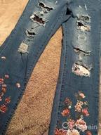 img 1 attached to Distressed Stretch Skinny Denim Jeans With Plaid Patches And Ripped Boyfriend Style For Women, Featuring A Fashionable Hole Design review by Brandon Perkins