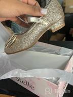 img 1 attached to Stylish STELLE Glitter Princess Wedding Toddler Girls' Shoes and Flats - Perfect for Special Occasions! review by Yolanda Martinez