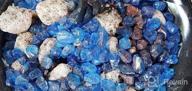 img 1 attached to 10 Pounds High Luster Dark Blue Fire Glass For Natural Or Propane Fire Pit, Fireplace And Landscaping - By Fireglass review by William Anacker