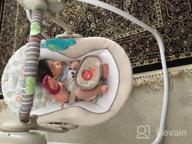 img 1 attached to 6-Speed Portable Baby Swing With Music - Flora The Unicorn (Pink) | Ingenuity Comfort 2 Go Compact For Travel, 0-9 Months review by Tom Schuster