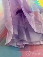 img 1 attached to Sequin Rainbow Tulle Princess Lace Ball Gown Flower Girl Party Dress Prom review by Brenda Hobbs