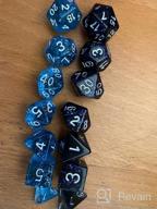 img 1 attached to UDIXI Polyhedral 7-Die D&D Dice Set - Perfect For Dungeons & Dragons, MTG, Pathfinder & Board Games (Green/Silver) review by Chris Fields