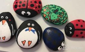 img 6 attached to 🎨 BigOtters 12 Mandala Painted Kindness Rocks, 2-3 inches, Ideal Easter Gifts. Perfect for Kids and Adults. Weighs Approximately 3.7 Pounds.