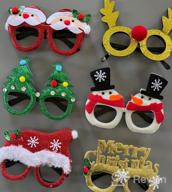 img 1 attached to Celebrate Christmas In Style With VOCOOL'S 6-Piece Cute Glasses And Festive Photo Booth Props review by Heather Oliver