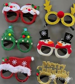 img 6 attached to Celebrate Christmas In Style With VOCOOL'S 6-Piece Cute Glasses And Festive Photo Booth Props