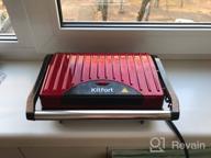 img 3 attached to Sandwich maker Kitfort KT-1609 Panini Maker, red review by Dagmara Domaska ᠌