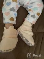img 1 attached to Ohwawadi Warm Infant Baby Slippers For Girls And Boys - Newborn Crib Shoes For Prewalkers, Baby Footwear With Soft Soles And Cozy Socks review by Dred Swindler
