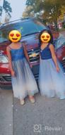 img 1 attached to Long Lace Flower Girls Bridesmaid Dress: A-Line Pageant & Party Gown With Tulle Skirt For Weddings review by Jake Larson