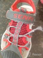 img 1 attached to Summer Breathable SENFI Closed-Toe Strap Sport Sandals for Boys ideal for Walking review by Matt Abba