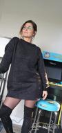 img 1 attached to Oversized Furry Crewneck Long Pullover Sweater Dress For Women By Meenew review by Bill Kodba