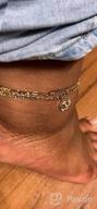 img 1 attached to Double Layered 14K Gold Plated Anklets With Personalized Initials - Trendy Women'S And Teen'S Jewelry review by Melissa Jones