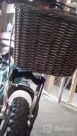 img 1 attached to Stylish & Durable Bike Basket: ZUKKA'S Front Handlebar Storage For Adults & Kids, Hand-Woven, Waterproof With Adjustable Leather Straps review by David Encarnacion