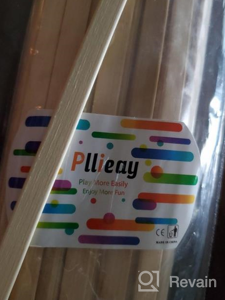 img 1 attached to Pllieay 100 Pieces Bamboo Sticks Wooden Extra Long Sticks For Crafting (15.7 Inches Length × 3/8 Inches Width) review by Megan Davis