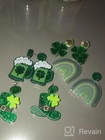 img 6 attached to 4-6 Pairs Acrylic Stud Earrings For Women - Perfect Gift For Christmas, Valentine'S Day & St. Patrick'S Day!