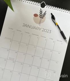img 8 attached to Stay Organized In Style With Our 2023-2024 Abstract Design Wall Calendar: Ideal Office Supplies For Women With Boho Décor And Easy Monthly Planning
