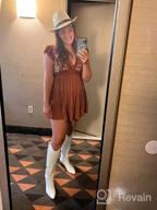 img 1 attached to Stylish Wide Brim Cowboy & Cowgirl Hat For Women By Lisianthus review by Devin Lee