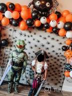 img 1 attached to Halloween Balloon Arch Garland Kit - 119 Pack Black Orange Confetti Balloons With Mylar Spider Balloon For Kids Theme Party Decorations Background Classroom Supplies. review by Adam Cooper