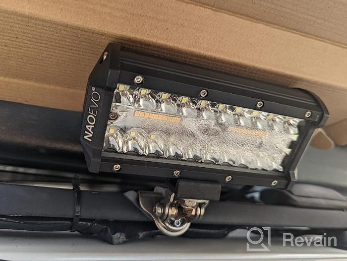 img 1 attached to 2Pcs 120W LED Light Pods Amber White, 6 Modes With Memory Function Spot Flood Strobe Off Road Fog Driving Work Light Bar 12000Lm Waterproof For Truck Boat - NAOEVO 4 review by Dan Hansen