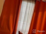 img 1 attached to H.VERSAILTEX Thermal Insulated Blackout Room Darkening Curtains - Burnt Ochre, 52X84 Inches (Set Of 2) For Nursery/Baby Care review by Sara Bertrand