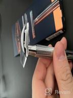 img 2 attached to Chrome Plated King C. Gillette Double Edge 🪒 Safety Razor Handle with 5 Platinum Coated Refills Pack review by Anuson Chaosuan ᠌