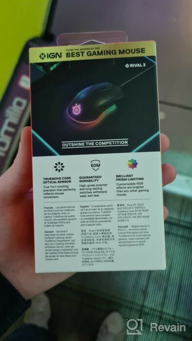 img 1 attached to SteelSeries Rival 3 Gaming Mouse - TrueMove Core Optical Sensor up to 8,500 CPI - 6 Programmable Buttons - Split Trigger Buttons - Vibrant Prism RGB Lighting review by Eimei Suzuki ᠌