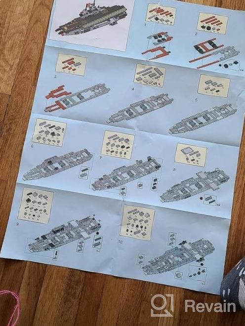 img 1 attached to 1630 Pieces Aircraft Carrier Building Blocks Set, City Police Military Battleship Building Toy With Army Car, Helicopter, Airplane, Warship, Boat, Fun STEM Toy For Boys & Girls Age 6-12 review by Robert Pierce