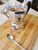 img 2 attached to Bialetti Moka Express: Authentic Stovetop Espresso Maker for Italian Coffee - 3 Cup (4.3 Oz - 130 Ml), Silver Aluminium review by Gim Sohyeôn ᠌